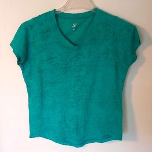 EUC! Super Cute Merrell XS Turquoise Burnout Tee